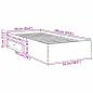 Preview: Bettgestell Sonoma Eiche 90x190 cm Spanplatte
