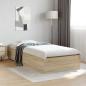 Preview: Bettgestell Sonoma Eiche 90x190 cm Spanplatte