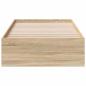 Preview: Bettgestell Sonoma Eiche 90x190 cm Spanplatte