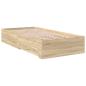 Preview: Bettgestell Sonoma Eiche 90x190 cm Spanplatte
