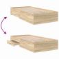 Preview: Bettgestell Sonoma Eiche 90x190 cm Spanplatte