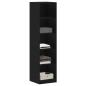Preview: Kleiderschrank aus schwarzer Eiche 50x50x200 cm Möbelspanplatte