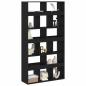 Preview: Bücherregal 15 Ebenen 100 x 33 x 187,5 cm Schwarz Eichen-Optik