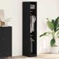 Preview: ARDEBO.de - Kleiderschrank Schwarz Eiche 30x50x200 cm Ingenieurholz