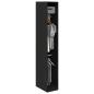 Preview: Kleiderschrank Schwarz Eiche 30x50x200 cm Ingenieurholz