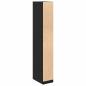 Preview: Kleiderschrank Schwarz Eiche 30x50x200 cm Ingenieurholz