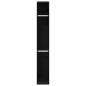 Preview: Kleiderschrank Schwarz Eiche 30x50x200 cm Ingenieurholz