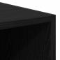 Preview: Kleiderschrank Schwarz Eiche 30x50x200 cm Ingenieurholz