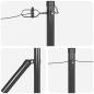 Preview: Zaunpfosten mit Spitze 26 Stück Ø32 mm 100 cm Verzinkter Stahl