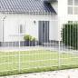 Preview: ARDEBO.de - Gartenzaun mit Rundbogen Weiß 6,8x2 m Stahl