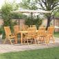 Preview: ARDEBO.de - 9-teiliges Garten-Esstisch-Set aus massivem Akazienholz, klappbar