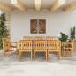Preview: Garten Essgruppe 9 stk. Braun Massivholz Akazie