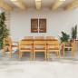 Preview: Garten Essgruppe 9 stk. Braun Massivholz Akazie
