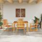 Preview: Garten Essgruppe 5 stk. Braun Massivholz Akazie