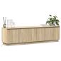 Preview: TV-Schrank mit LED Sonoma Eiche 180x38x49 cm Holzwerkstoff