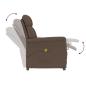 Preview: Massagesessel Braun Mikrofasermaterial
