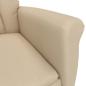 Preview: Massagesessel Creme Mikrofasergewebe