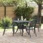 Preview: ARDEBO.de - Gartenstühle 4er Set Stapelbar Anthrazit Stahl