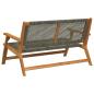 Preview: Gartenbank Grau 122x76x73,5 cm Massivholz Akazie