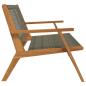 Preview: Gartenbank Grau 122x76x73,5 cm Massivholz Akazie