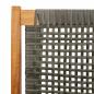 Preview: Gartenbank Grau 122x76x73,5 cm Massivholz Akazie