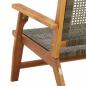 Preview: Gartenbank Grau 122x76x73,5 cm Massivholz Akazie