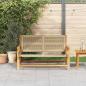 Preview: Gartenbank Beige 76x122x73 cm Massivholz Akazie