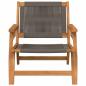 Preview: Gartenstühle 2 Stück Grau 67x77x73 cm Massivholz Akazie