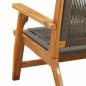 Preview: Gartenstühle 2 Stück Grau 67x77x73 cm Massivholz Akazie