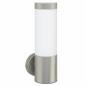 Preview: Außenwandleuchten 2 Stück Silber Edelstahl IP44