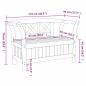 Preview: Gartenstauraum Bank Akazie 119x76x44 cm Massivholz Kiefer