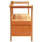 Preview: Gartenstauraum Bank Akazie 119x76x44 cm Massivholz Kiefer