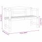 Preview: Gartenbank Akazie 119x76x44 cm Massivholz Kiefer