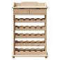 Preview: Weinfassregal 90x60x30 cm aus massivem Kiefernholz