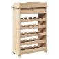 Preview: Weinfassregal 90x60x30 cm aus massivem Kiefernholz