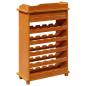 Preview: Weinregal Braun 58 x 28 x 90 cm Massives Kiefernholz
