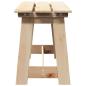 Preview: Gartenbank 119x35x47 cm Massivholz Kiefer