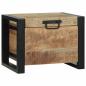 Preview: Lagertruhen 40x30x30cm aus massivem Mango-Holz und Metall