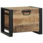 Preview: Lagertruhen 40x30x30cm aus massivem Mango-Holz und Metall