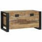 Preview: Aufbewahrungstruhen 60x30x30cm aus massivem Mango-Holz und Metall