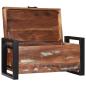 Preview: Aufbewahrungstruhen 60x30x30cm Aus solidem, recyceltem Holz und Metall