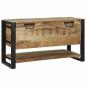 Preview: Lagerkisten Grobes Mango Massives grobes Mangoholz 80 x 35 x 45 cm