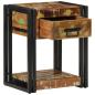 Preview: Nachttisch 40x35x50 cm Massivholz Altholz