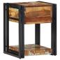 Preview: Nachttisch 40x35x50 cm Massivholz Altholz