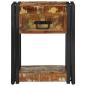 Preview: Nachttisch 40x35x50 cm Massivholz Altholz