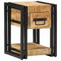 Preview: ARDEBO.de - Nachttisch 40x40x40 cm aus massivem Mangoholz