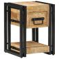 Preview: Nachttisch 40x40x40 cm aus massivem Mangoholz