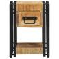 Preview: Nachttisch 40x40x40 cm aus massivem Mangoholz