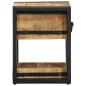 Preview: Nachttisch 40x40x40 cm aus massivem Mangoholz