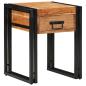 Preview: ARDEBO.de - Beistelltisch 40x40x50 cm aus massivem Akazienholz